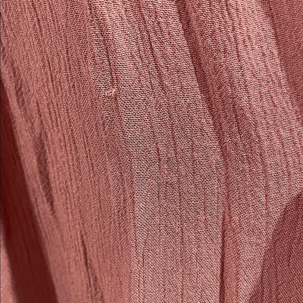 Free People One- Lace Bodice Tiered Ruffle Sundress - Dusty Rose- Size Small - Picture 10 of 12